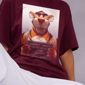 Oversize Burgundy Tigger