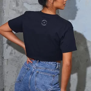 Crop Top Circle Badge