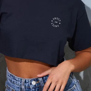 Crop Top Circle Badge